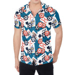 Casino Poker Pattern Print Men's Shirt