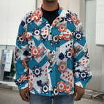 Casino Poker Pattern Print Men's Shirt Jacket