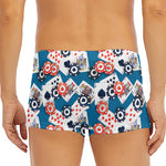 Casino Poker Pattern Print Men's Short Boxer Briefs