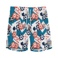 Casino Poker Pattern Print Men's Athletic Shorts