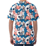 Casino Poker Pattern Print Men's Velvet T-Shirt