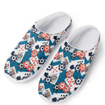 Casino Poker Pattern Print Mesh Casual Shoes