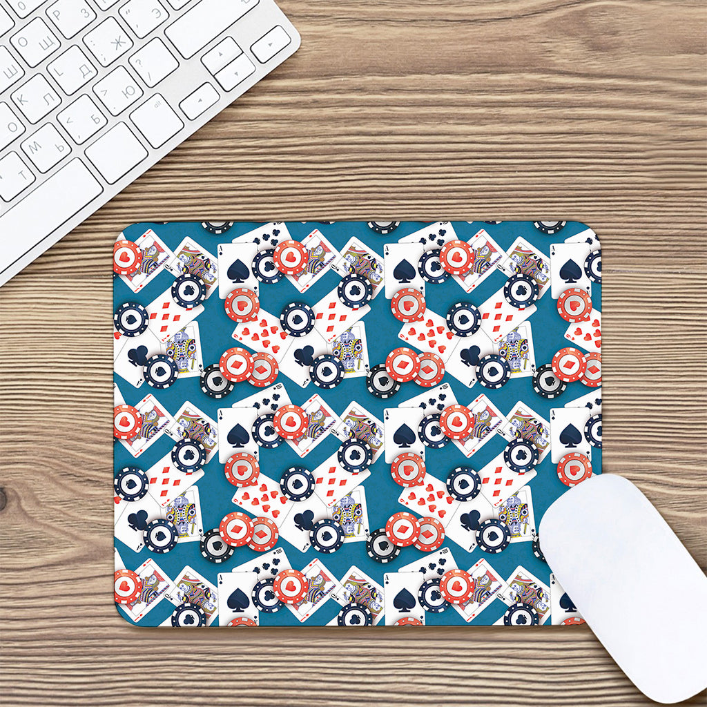Casino Poker Pattern Print Mouse Pad