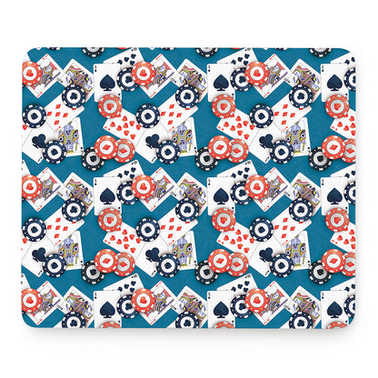 Casino Poker Pattern Print Mouse Pad