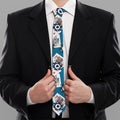 Casino Poker Pattern Print Necktie