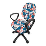 Casino Poker Pattern Print Office Chair Cover