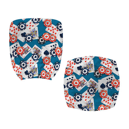 Casino Poker Pattern Print Office Chair Cover
