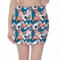 Casino Poker Pattern Print Pencil Mini Skirt