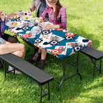 Casino Poker Pattern Print Picnic Table Cover
