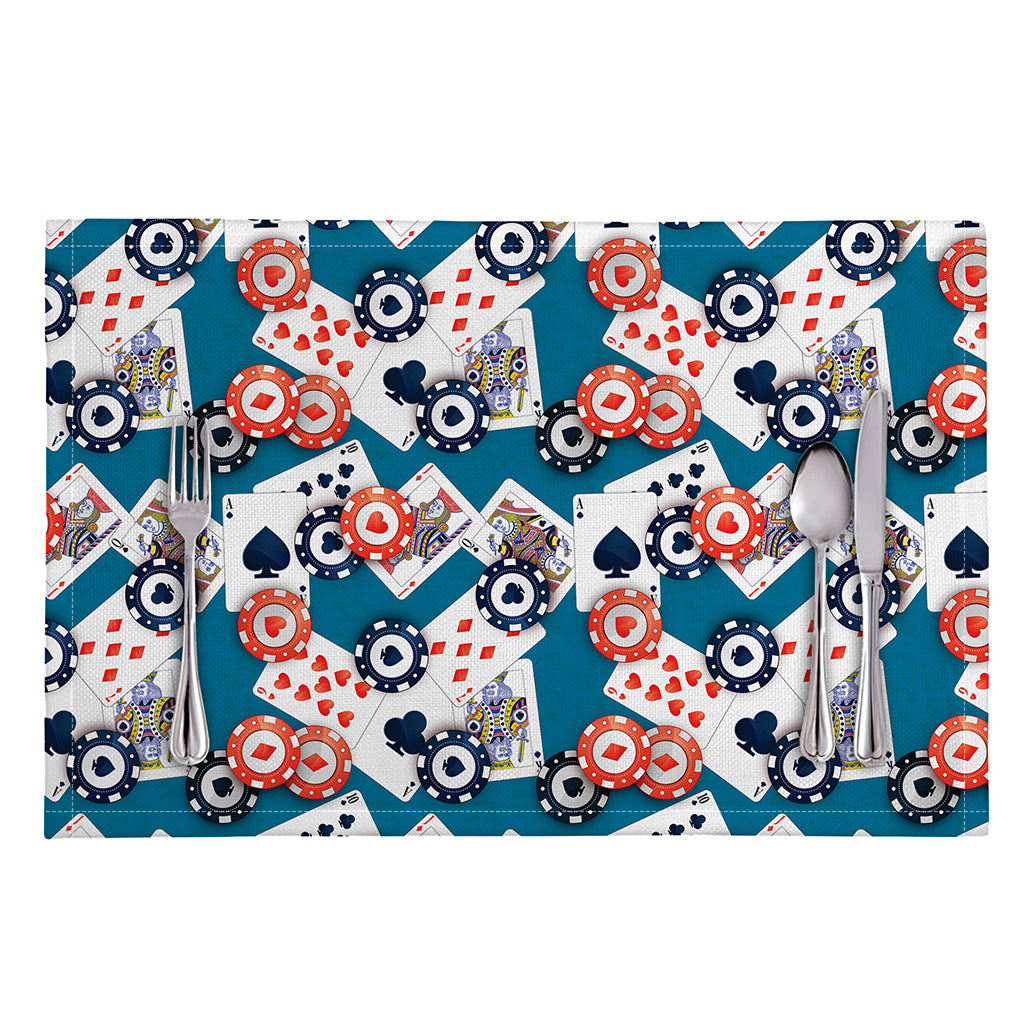 Casino Poker Pattern Print Placemat