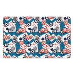 Casino Poker Pattern Print Polyester Doormat