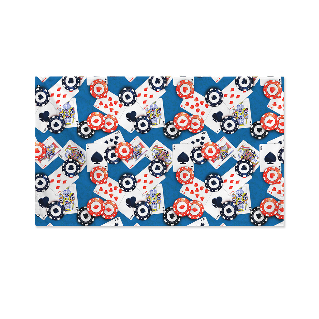 Casino Poker Pattern Print Polyester Flag