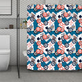 Casino Poker Pattern Print Polyester Shower Curtain