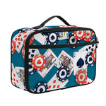 Casino Poker Pattern Print Portable Lunch Bag