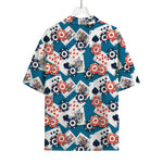 Casino Poker Pattern Print Rayon Hawaiian Shirt