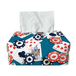 Casino Poker Pattern Print Rectangle Tissue Box Cover