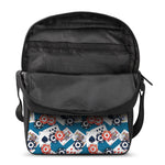 Casino Poker Pattern Print Rectangular Crossbody Bag