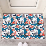 Casino Poker Pattern Print Rubber Doormat