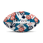 Casino Poker Pattern Print Rugby Ball