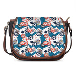 Casino Poker Pattern Print Saddle Bag