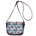 Casino Poker Pattern Print Saddle Bag