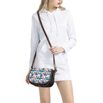 Casino Poker Pattern Print Saddle Bag