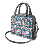 Casino Poker Pattern Print Shoulder Handbag