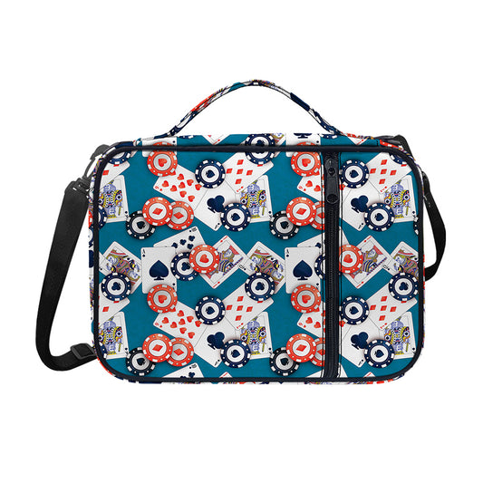 Casino Poker Pattern Print Shoulder Strap Bible Bag