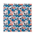 Casino Poker Pattern Print Silk Bandana