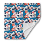 Casino Poker Pattern Print Silk Bandana