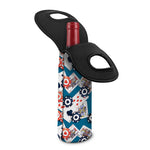 Casino Poker Pattern Print Single Neoprene Wine Tote