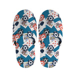 Casino Poker Pattern Print Slippers