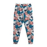 Casino Poker Pattern Print Sweatpants