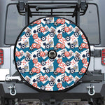 Casino Poker Pattern Print Tire Cover With Camera Hole