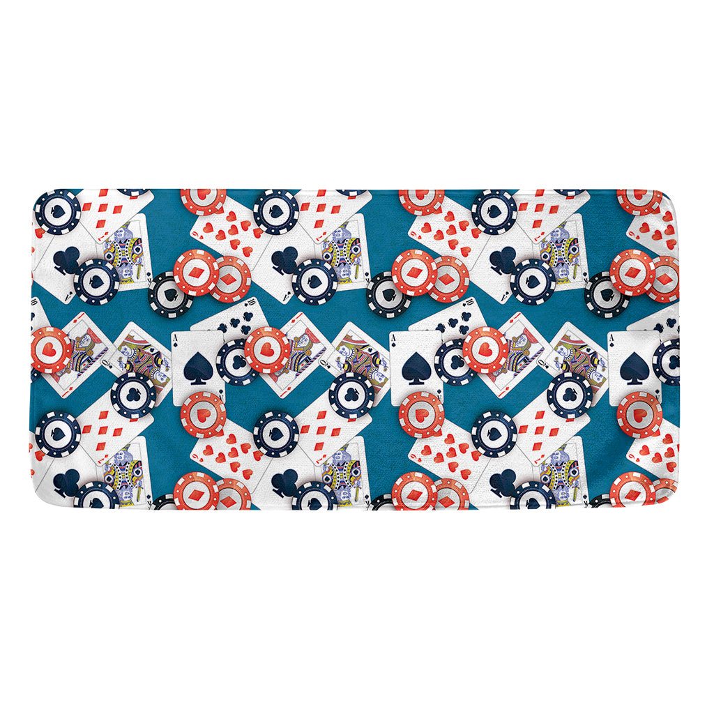 Casino Poker Pattern Print Towel