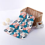 Casino Poker Pattern Print Towel