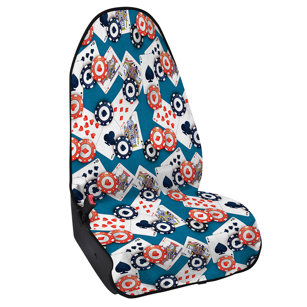 Casino Poker Pattern Print Waterproof Car Seat Cover