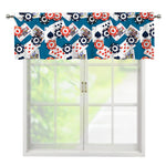 Casino Poker Pattern Print Window Valance