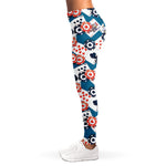 Casino Poker Pattern Print Women's Leggings