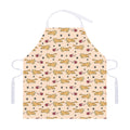 Cat And Yarn Ball Pattern Print Adjustable Apron