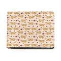 Cat And Yarn Ball Pattern Print Bifold Wallet
