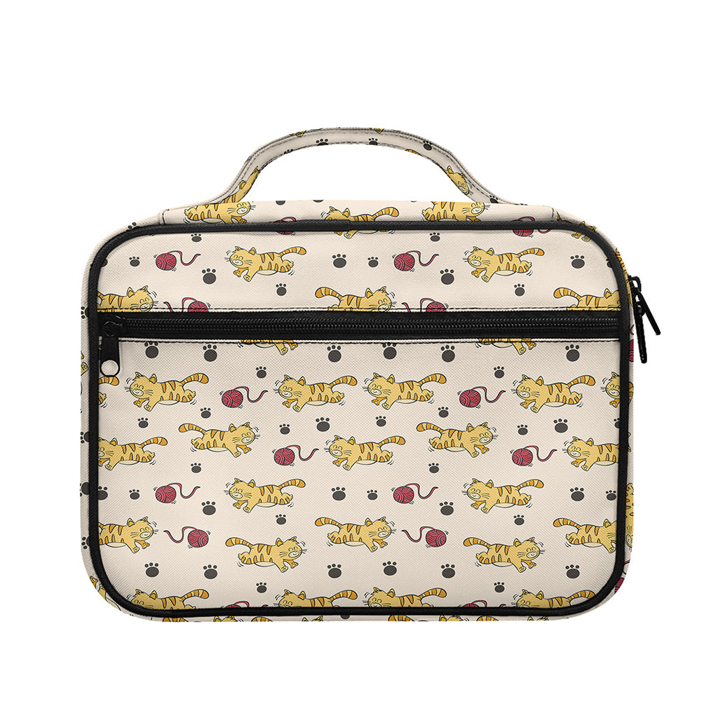 Cat And Yarn Ball Pattern Print Briefcase Bible Bag