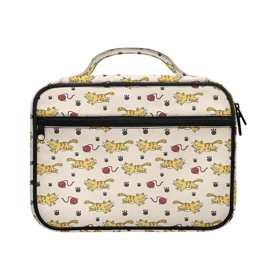 Cat And Yarn Ball Pattern Print Briefcase Bible Bag