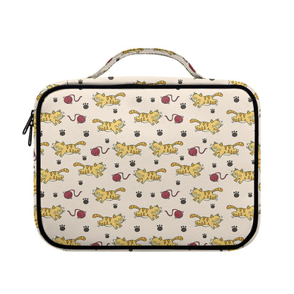 Cat And Yarn Ball Pattern Print Briefcase Bible Bag
