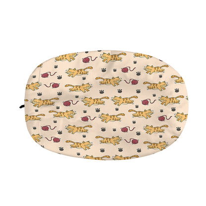 Cat And Yarn Ball Pattern Print Car Side Mirror Covers
