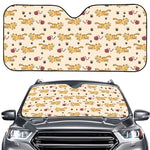 Cat And Yarn Ball Pattern Print Car Windshield Sun Shade