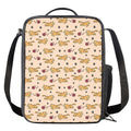 Cat And Yarn Ball Pattern Print Crossbody Lunch Bag