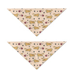 Cat And Yarn Ball Pattern Print Dog Bandana