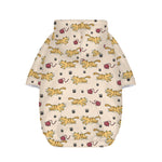 Cat And Yarn Ball Pattern Print Dog Zip Up Hoodie