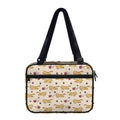 Cat And Yarn Ball Pattern Print Double Strap Bible Bag